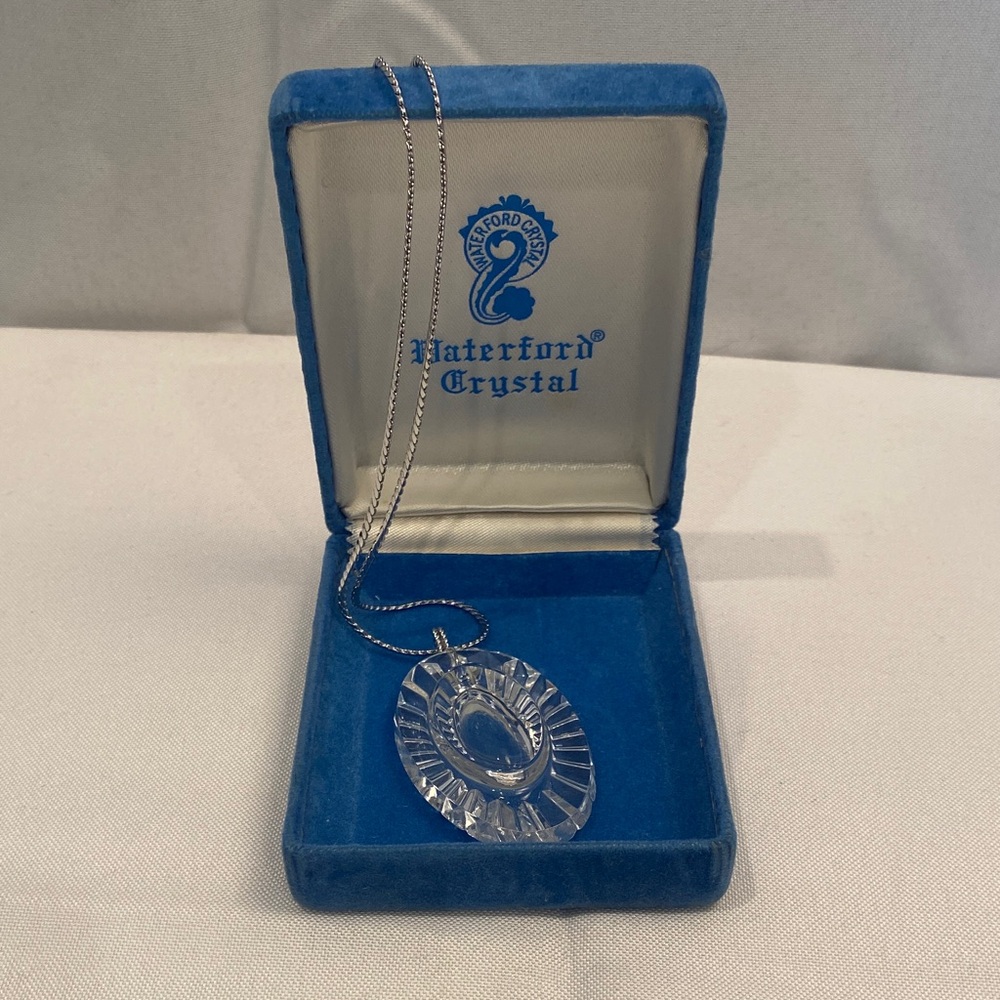 NOS Waterford Crystal Silver Necklace